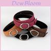 Fashion Leather Belt For Women With Alloy Buckle For Casual And Work Wear
