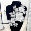 Embroidery Lace Flower Stickers Bead Colored Applique DIY Embroidery Lace  DIY Projects