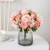 1/3PC Artificial Flowers Silk Hydrangea Wedding Wreath Home Room Garden Yard Rose Bridal Bouquet Festival Decora Vase Fake Peony