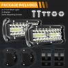 2Pcs 7'' Led Work Light Bar 800W Spot Flood Beams Combo For Car Tractor Boat Offroad Truck Suv Atv Car Repairing Lights