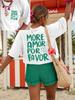 Unisexs More Amor Por Favor Tshirt Streetwear Casual Tee Oneck Top Unisexs Clothing Short Sleeve Unisex Summer Tops Tees