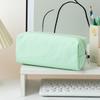 Multiunction Striped Pencil Case Water Resistant Polyester Pen Pouches Travel Cosmetics Bag For School Office Supplies