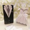 10pcs White Black Candy Boxes Suit Dress Bride Groom Goody Box Paper Bridal Shower Gift Bag Wedding Party Favors Supplies