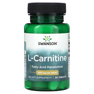 L-Carnitine, 500Mg, 30 Tablets