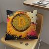 Luxury Bitcoins Pillow Cover for Bedroom Room and Living Room Sofa Decorative Cushion Cover