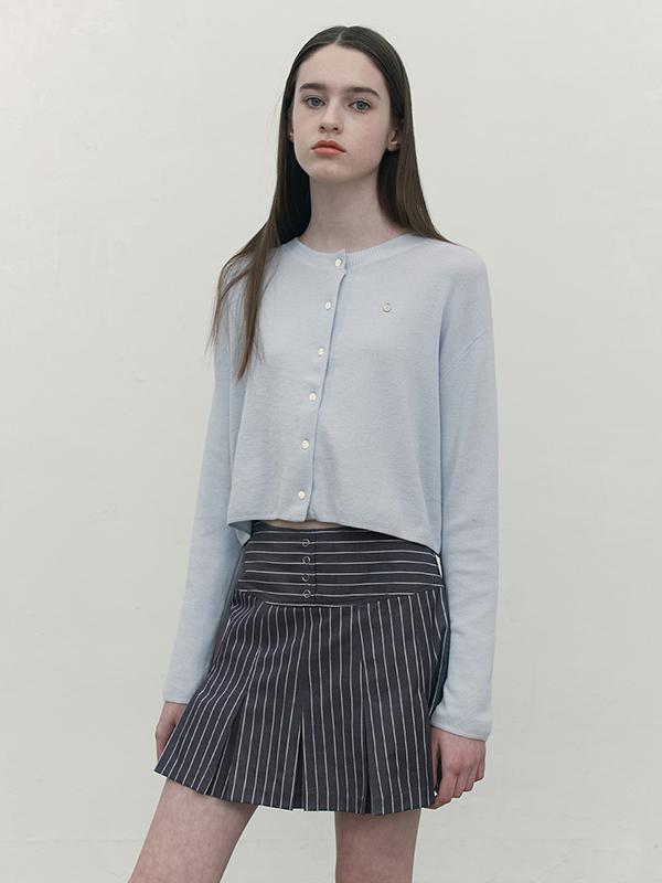 Kirsh Small Cherry Standard Knit Cardigan [Sky]