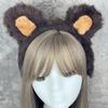 Deer/Elephant/Cheetah/Bear/Dog/Leopard Costume Set Ear Headbands Tail Bows Halloween Christmas Animal Cosplays Costume