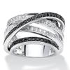 Cao Shi Multi-layered European & American Fashion Wrap Ring with Micro-paved AAA Grade Crystals