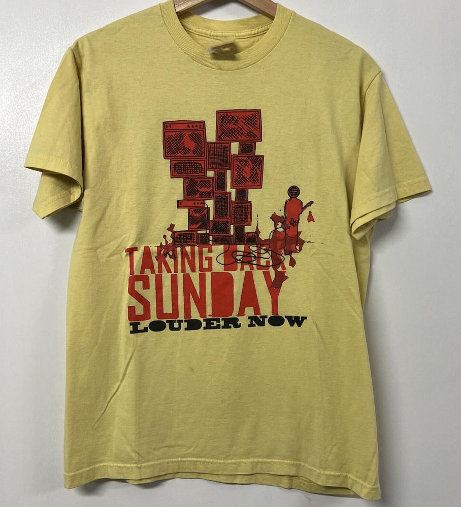 Vintage Taking Back Sunday Short Sleeve Yellow All Size TShirt S