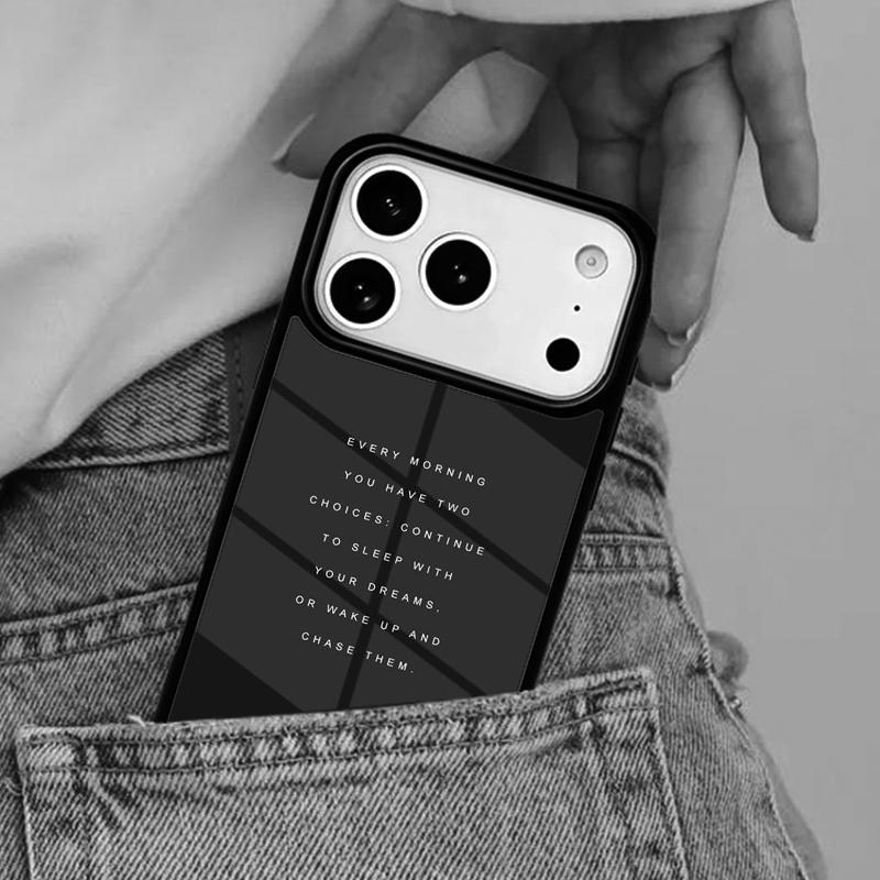 Aesthetic Minimal Quotes Phone Case for iPhone 16e 15 14 13 12 17 Pro Max Plus Air 17pro Cover Coque