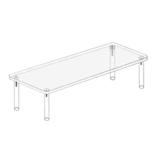 Stojanový regál Stohovatelná vícepatrová police Akrylový organizér Odolná proti skvrnám Výstavní police Kuchyňská spíž Koupelnová deska Organizér