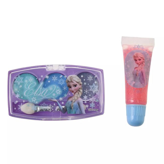 Disney Elsa Sminkesett for barn i toalettveske, Frozen Blå ( For barn ) Japan NY Disney-butikk