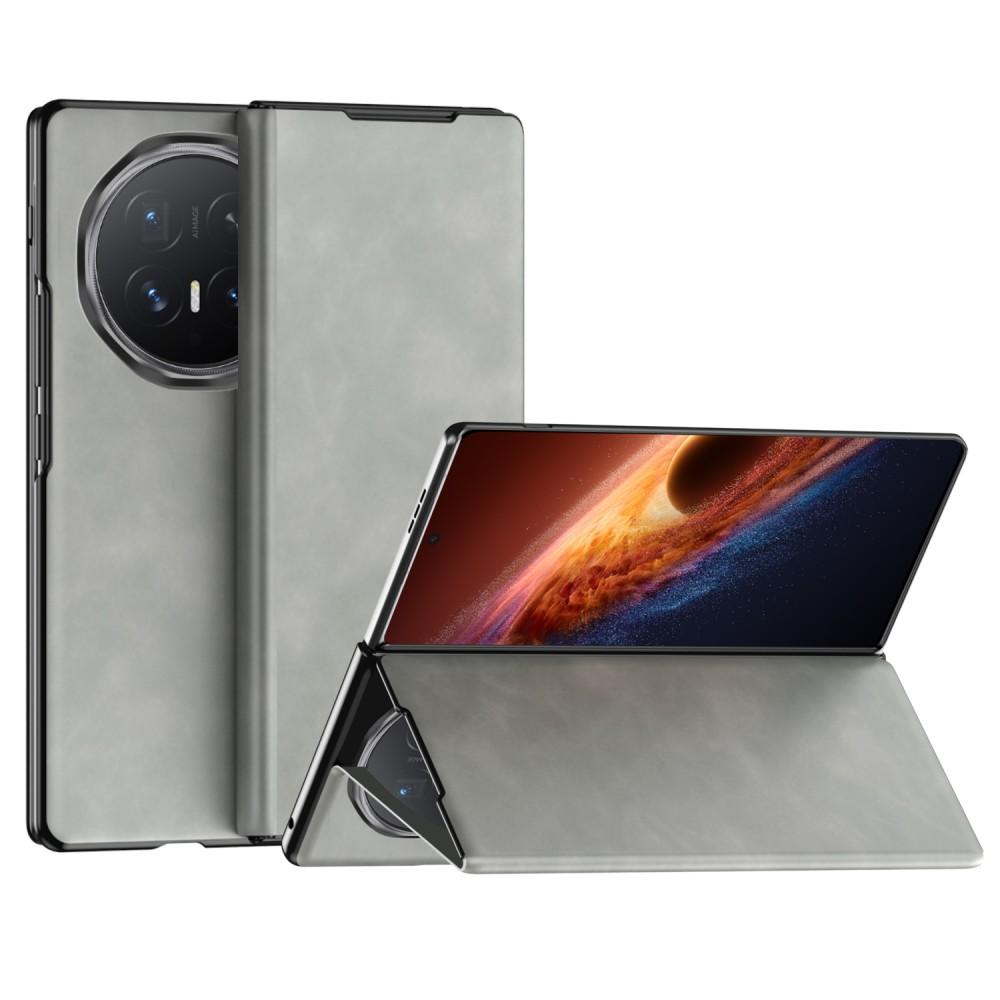 Telefoonhoesje Voor Honor Magic V6 V5 Effen Kleur Flip PU Leer Houder Ontwerp Beschermende Schaal Bescherming Achterkant