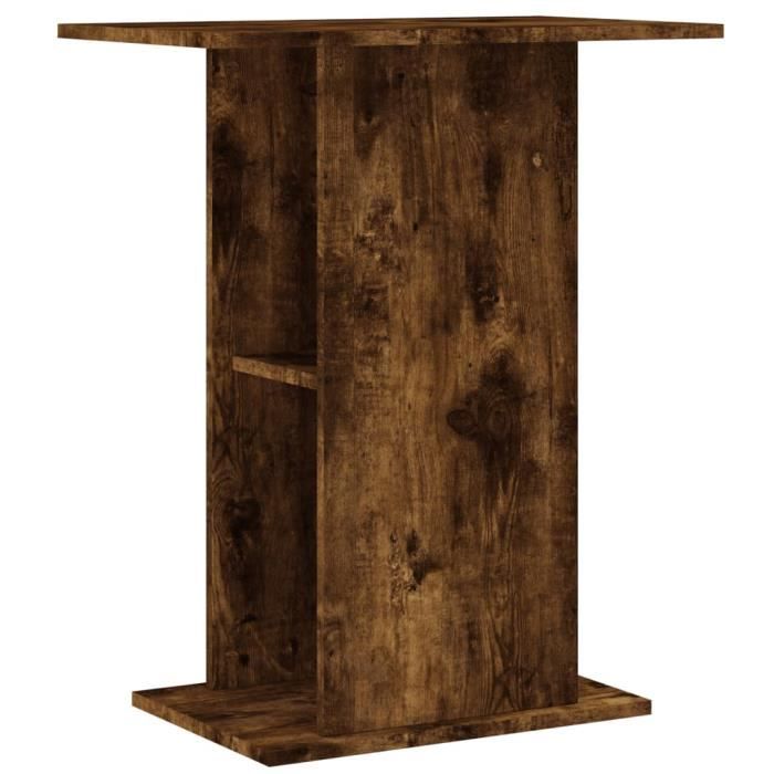 VidaXL Aquarium Stand Smoked Oak 60.5x36x72.5 Cm Engineered Wood 833644