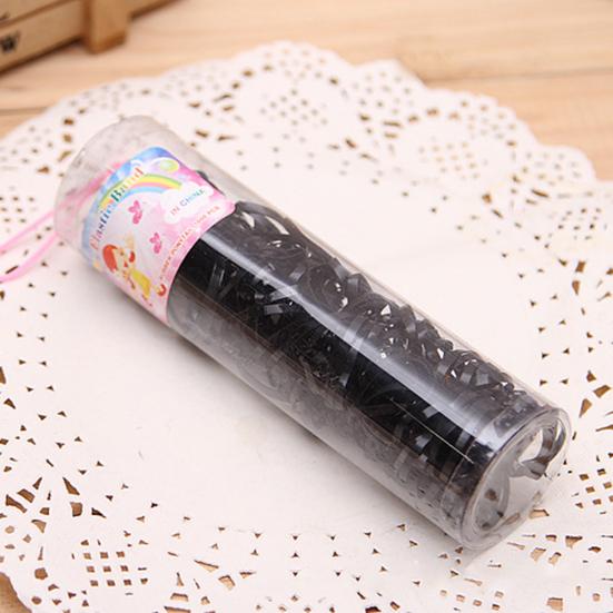 220Pcs Kid Girls Multicolor Disposable Hairbands Elastic Rubber Ponytail Holder