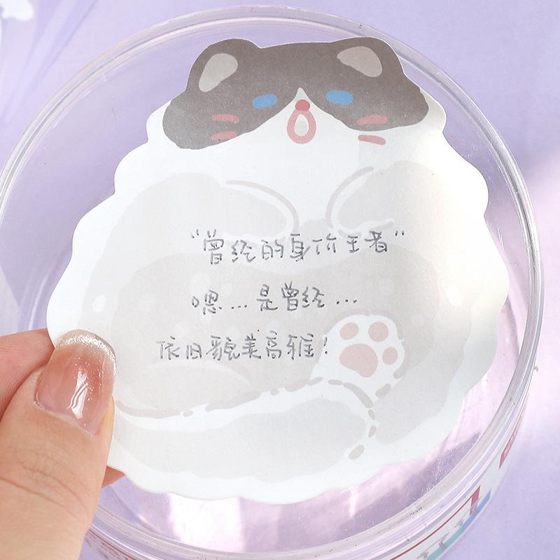30sheet 1pcs NOTE FOR Memo Pad Flat Kitten Series Korean Cute Cute Pet Cat Students Leave N Comments Cute Decoration