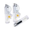 1Pcs Silver Heart-Shaped 2.5Ml Empty Lip Balm Tubes Transparent Lip Gloss Tube Container With Cap Cosmetic Sample Container