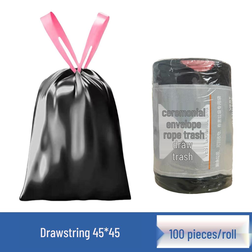 Large Drawstring Trash Bags - Thick, Durable, Kitchen & Home Use