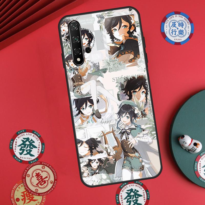 Genshin Impact Venti For Huawei Nova 12s 7i 8i 11i 12i Y73 Y70 Y90 Y60 Y72 Y61 Y91 9 10 SE P30 Pro P40 Lite Case