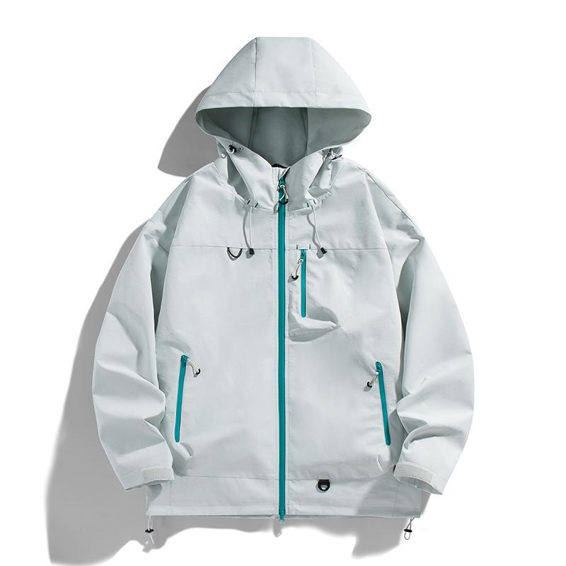 Ootd Outdoor Wasserdichte Bergsteigerjacke Plastikjacke Jacke Damen Vielseitiges Lässiges Paar Oberteil Jacke