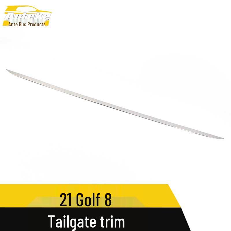 Compatible with 2021 Golf 8 Tailgate Trim Sticker - Rear Trunk Anti-Scratch Bright Strip.