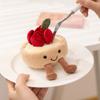 Cartoon Simulation Strawberry Lemon Tower Doll Cake Dessert Plush Toy Doll Desktop Decoration Ornament Doll