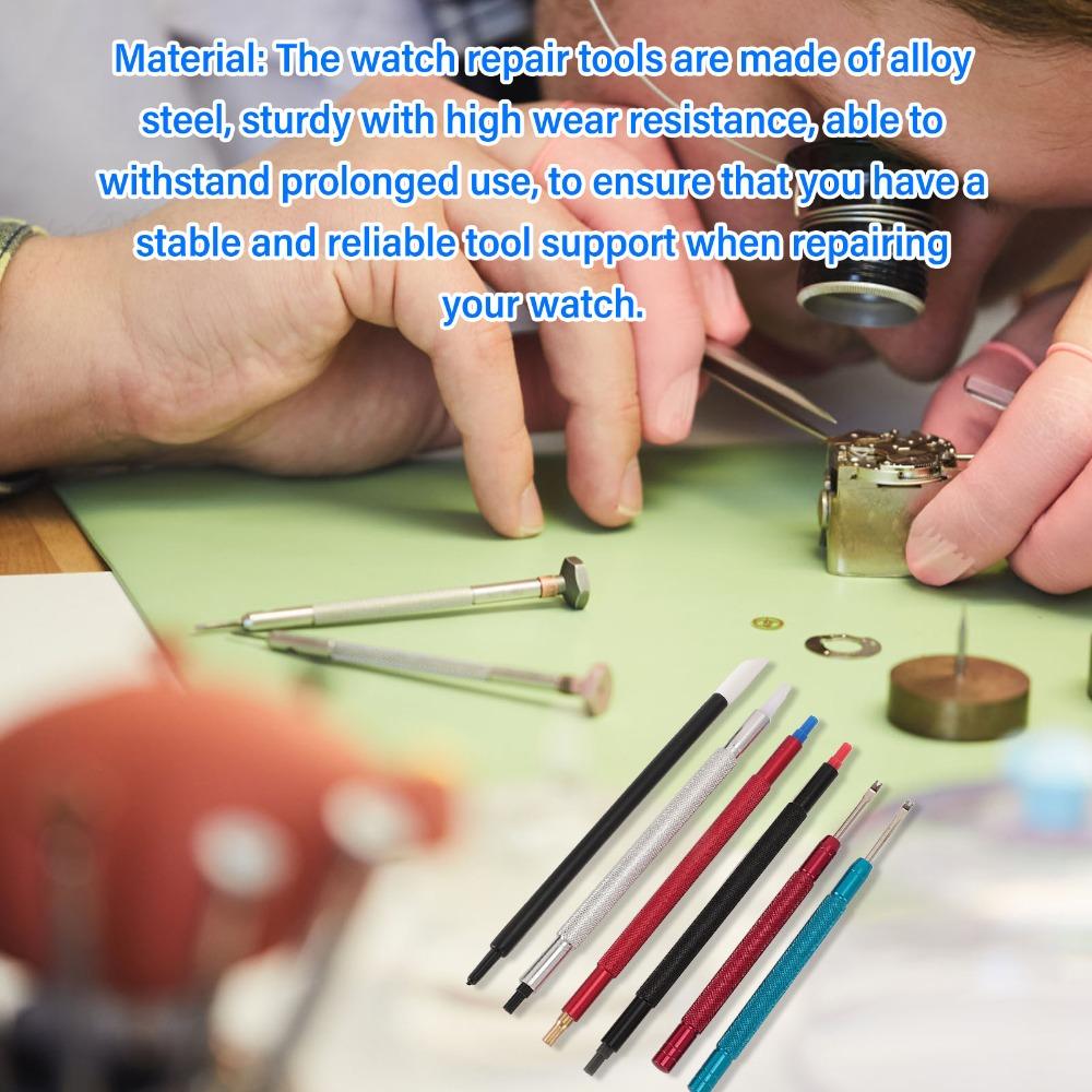 Alloy Steel Watch Hand Setting Tool Extraction Tools Pointer Adjustment Watch Hand Pusher Set Dial Cleaner Pen