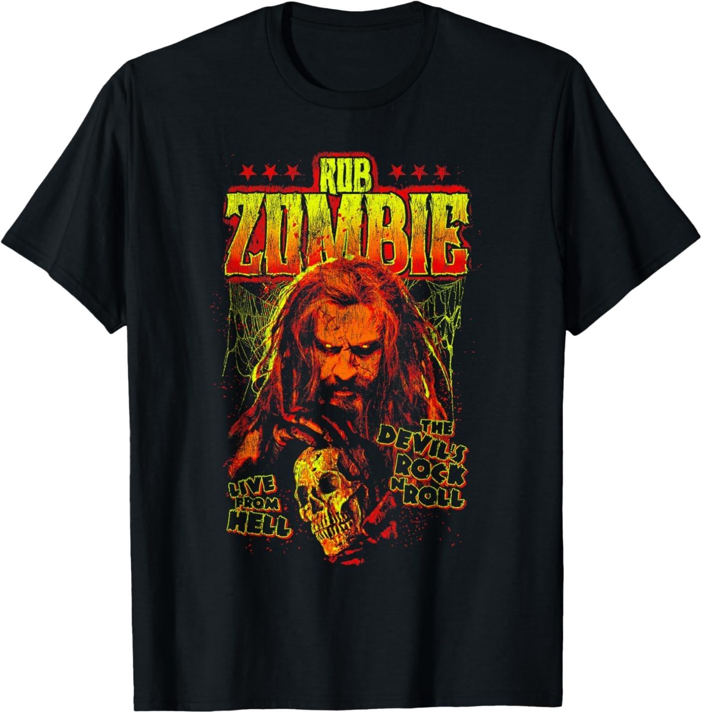 Rob Zombie Lemon Pop Live from Hell T-Shirt S разноцветный