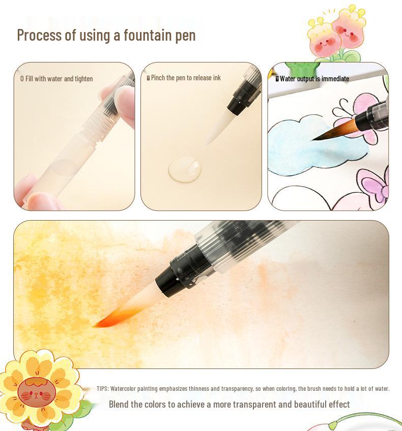 Kids' Creative Watercolor Book: DIY Doodle & Painting for Kindergarten