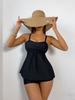 Women's Black Boyleg Tankini Set - Conservative Style