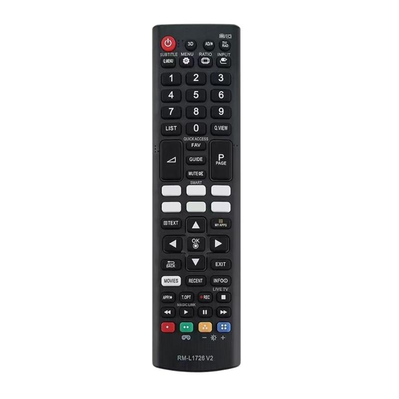 

HDTV Remote Controller Extended Ergonomic Button Remote Control Replacement for RM-L1726 V2 LCD LED Remote Control 1