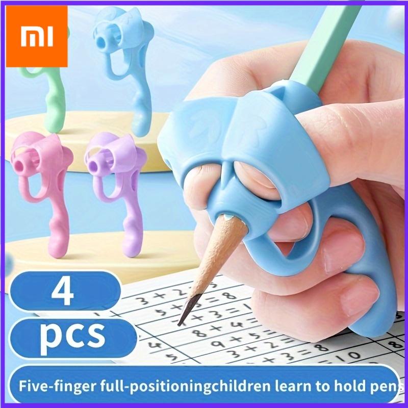 Xiaomi 4pcs Grip Pen Corrector Set Writing Corrector Soft Rubber Writing Posture Grip Pen Handwriting Aid Correction Tool