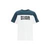 T-shirt da uomo Stampa Logo Colorblock Girocollo Manica Corta Verde 193J646A0554-680