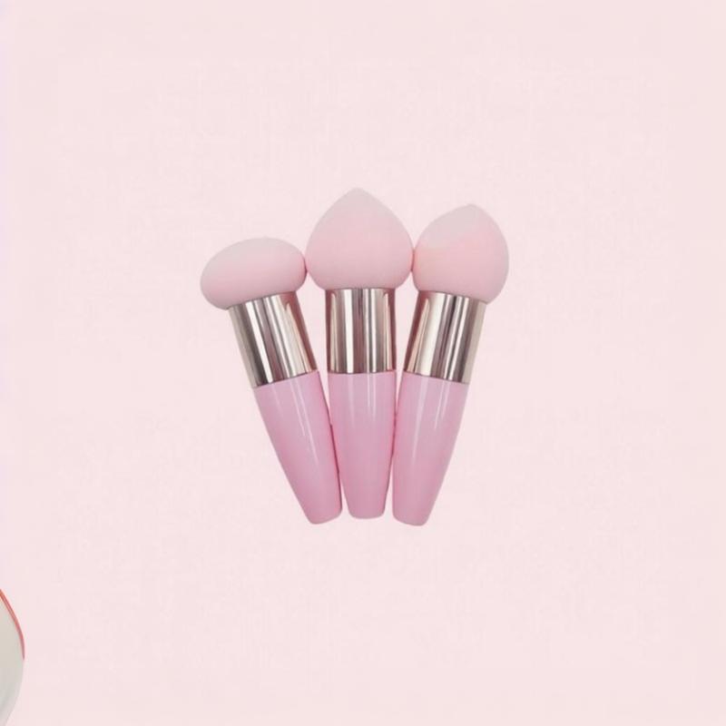 3PCS Mushroom Head Makeup Brushes High Density Soft Foundation Sponge Powder Puff for Even Foundation Application