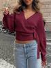 Women's V-Neck Knitwear for Fall and Winter