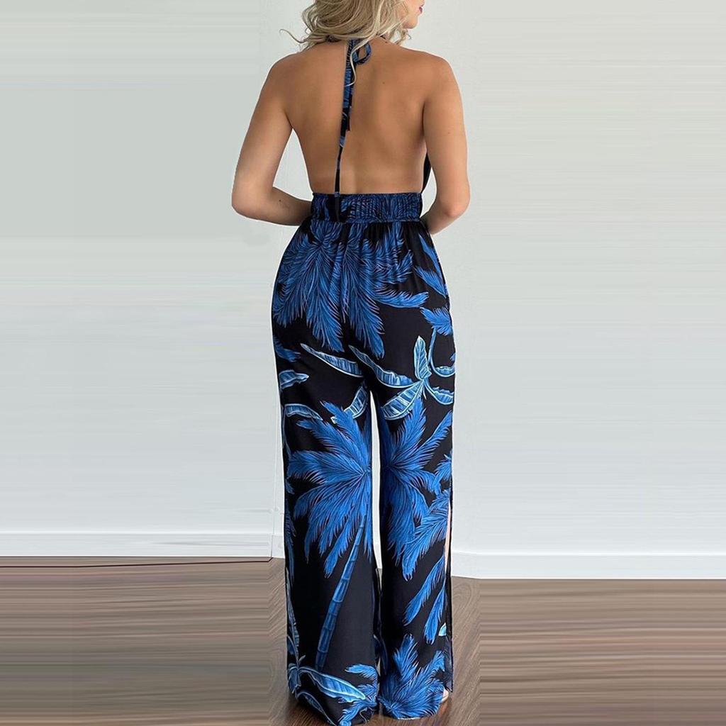 Europäischer & Amerikanischer Damen-Träger-Jumpsuit mit weitem Bein - Lässige Frühjahrs-/Sommerkleidung 2026