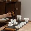 Nanshan Xiansheng Ceramic Gongfu Tea Set (9-Piece) - Sea Waves & Cliffs