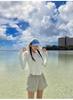 Women's 4-Piece Long Sleeve Hooded Swimsuit - Slimming, Sun-Protective, and Conservative for Beach & Hot Springs