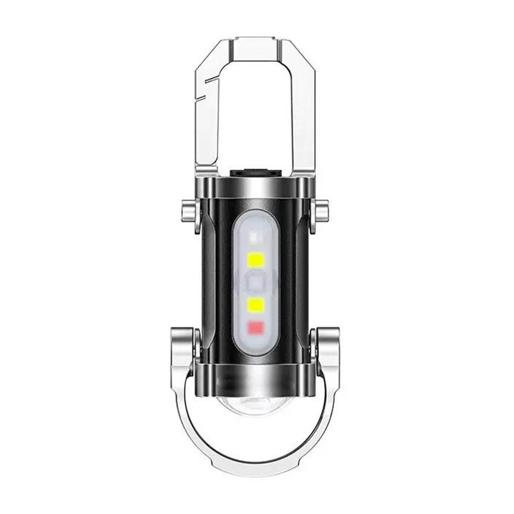 Mini Flashlight Keychain Portable Waterproof for Outdoor Camping Hiking Emergency Use Durable Plastic High-Brightness LED