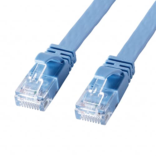 

Sanwa Supply Category 6A Flat LAN Cable (Blue, 30m) KB-FL6AL-30BL