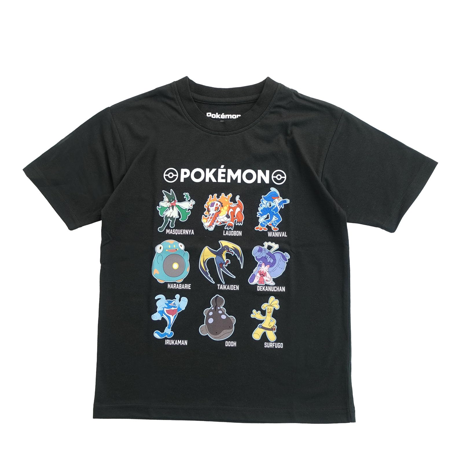 

Fineplus Pokémon Paldea Pokédex Short Sleeve T-Shirt, Moisture-Wicking, Quick-Drying, Antibacterial, Odor-Resistant, and Mosquito Repellent
