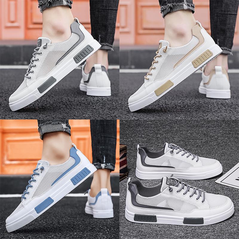 Summer Men's Shoes Breathable Mesh Shoes Canvas Shoes Male Students Trend Versatile White Shoes Platform Sports Casual Board Shoes Male