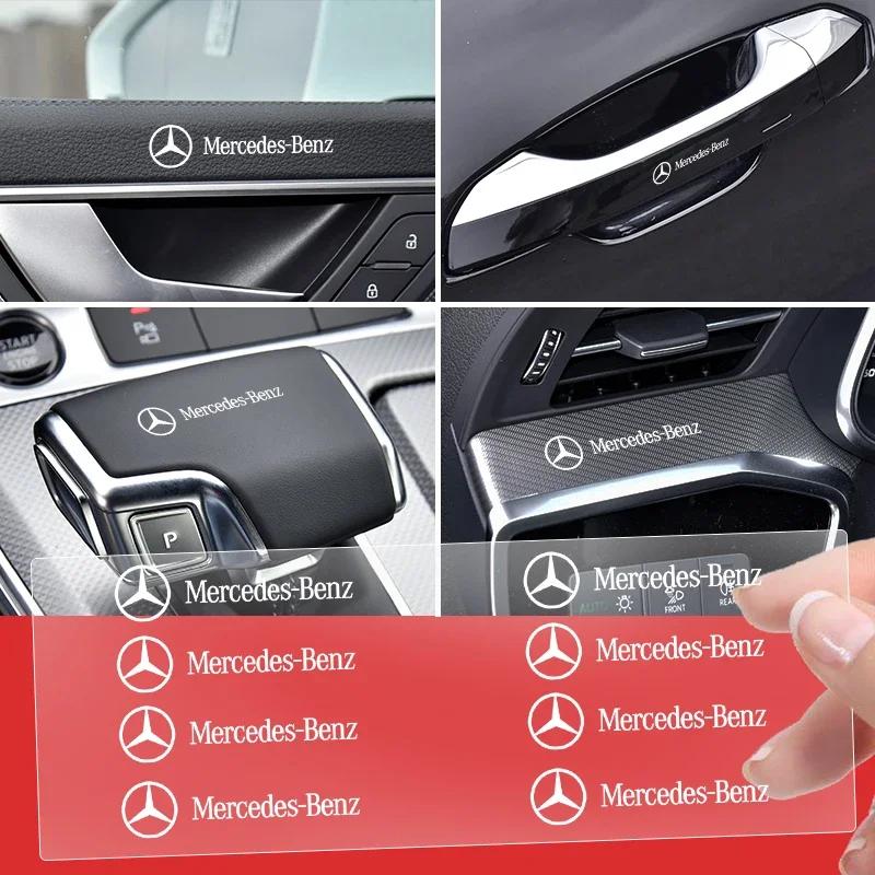 Car Logo Body Side Fender Door Window Trunk Decals Stickers Exterior Deco For Mercedes Benz AMG W204 W211 W212 W166 W117 W176
