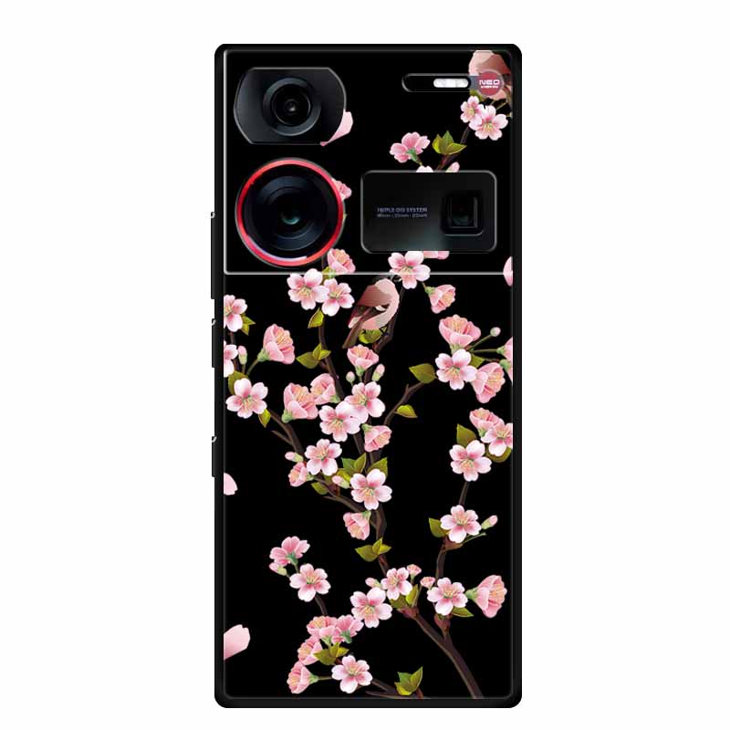 6.8" For ZTE Nubia Z60 Ultra Case Shockproof Black Silicone Soft Phone Case For ZTE Nubia Z60 Ultra Back Cover Case Cute Cartoon
