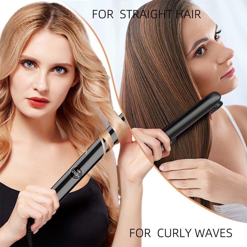 Wholesale Hair Straightener and Curler 2 In 1 Flat Iron for Hair Styling the Best Portable Straightener