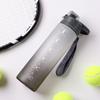 Water Bottle Hot Summer 1L Large Capacity Plastic Cup Gradual Change Matte Sports Water Cup Female and Male Students Portable Space Cup