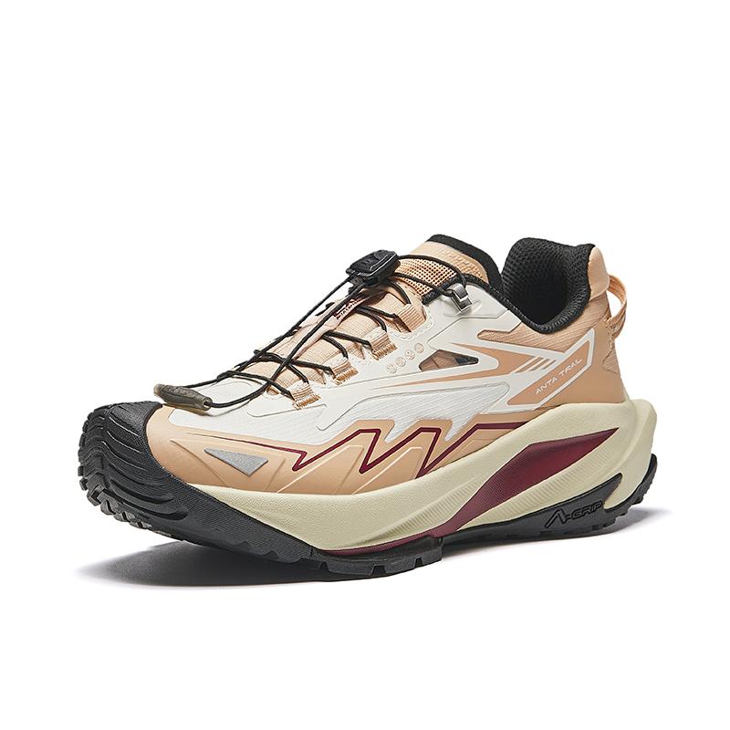 Anta Tracking Outdoor Climbing Trail Running Waterproof Low-Top Running Shoes Women sneaker Light-Walnut 922435503-3