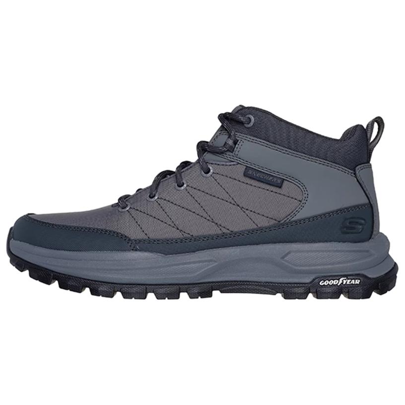 Skechers Good Year Comfortable Versatile Short Boots Men boots Gray 204879-CHAR 39.5