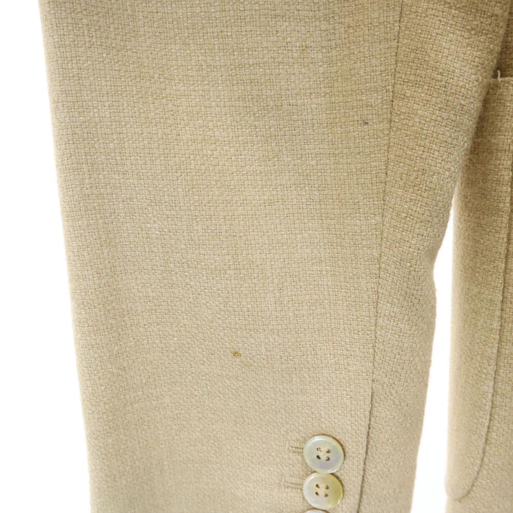 MAX MARA Made in Italy Silk Blend tailored jacket 44 beige blazer Women Used