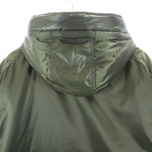 AVIREX Batting Jacket L Khaki Hood Men's Used